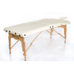 RestPro Classic 2 Cream Set Κρεβάτι Μασάζ Φυσικοθεραπείας Βαλίτσα Ξύλινο Massage Table + Massage Bolsters